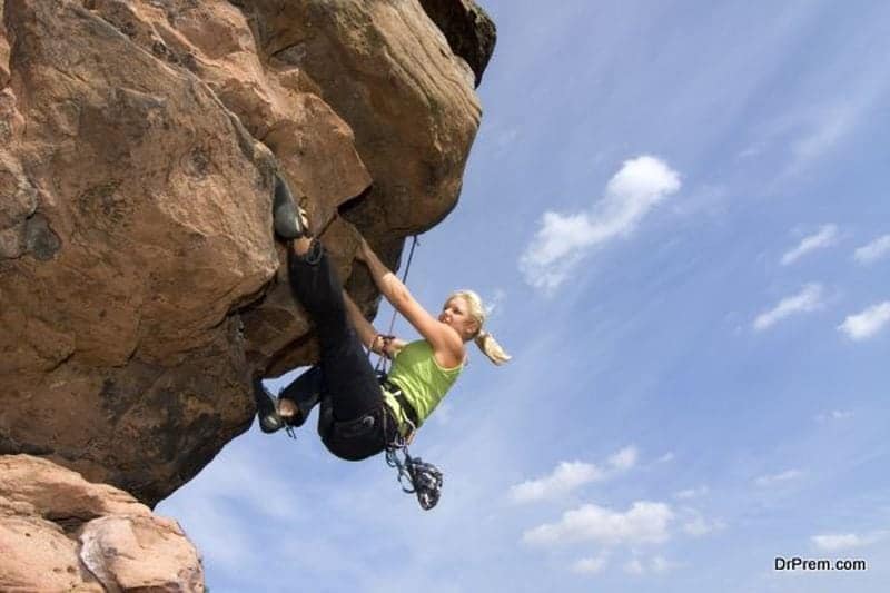 rock climbing
