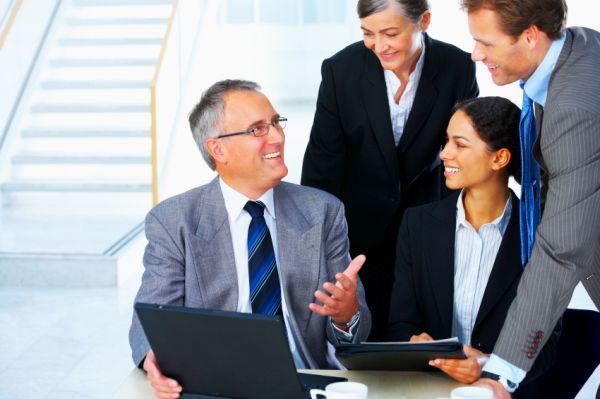 Business team at a meeting