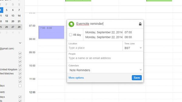 Evernote is a great app for scheduling your work