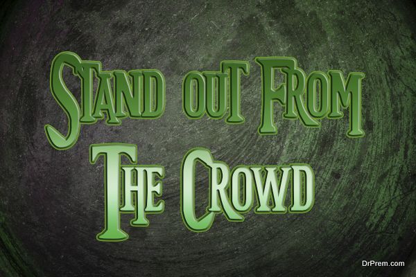 Stand Out From The Crowd Concept