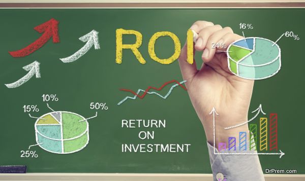 Hand drawing ROI (return on investment)