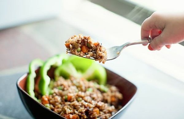 eating Fried Rice