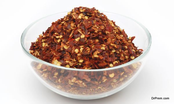 Red pepper in bowl