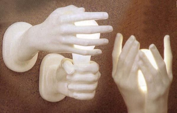elegant ‘Hands Lamps’