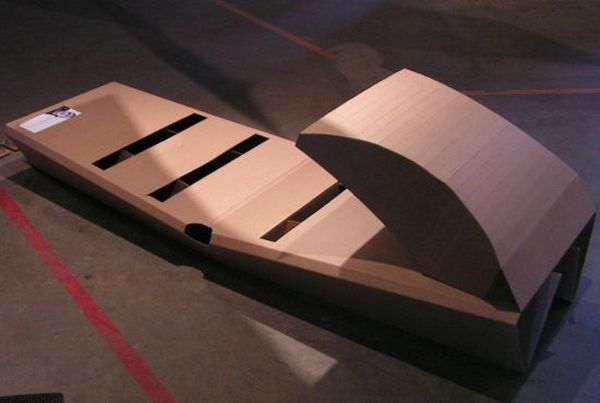 Disposable cardboard bed