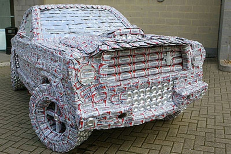 products made from recycled aluminum cans