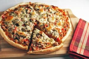 Sausage-and-Mushroom-Pizza