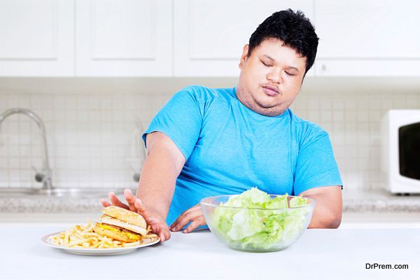 fat guy avoid fast food
