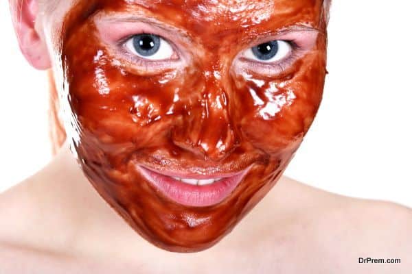 Chocolate mask for smooth and soft skin
