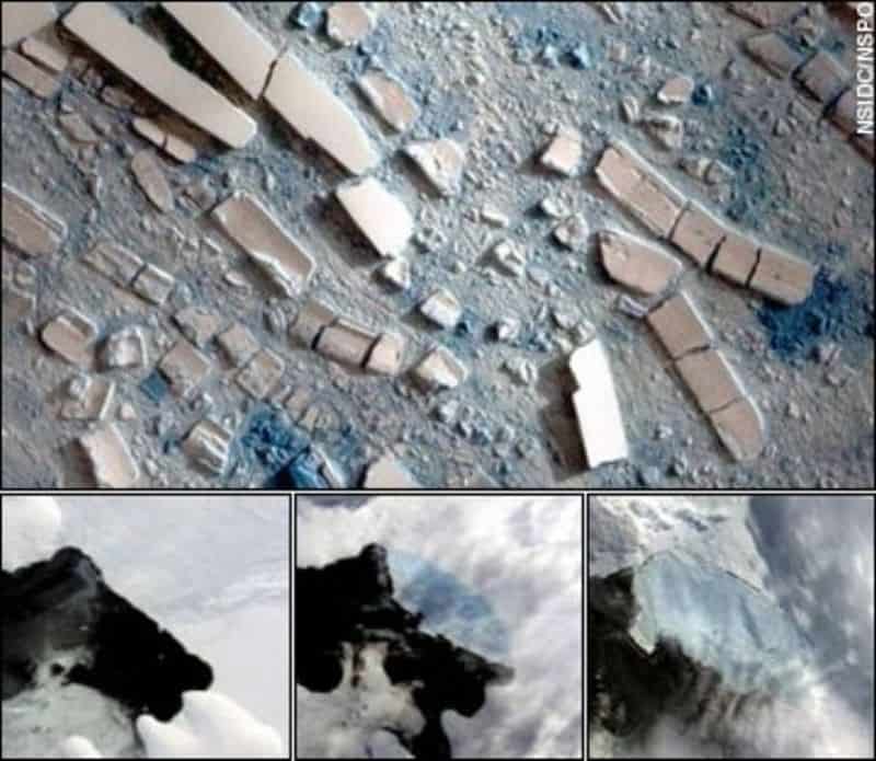 Antarctic ice shelf collapse
