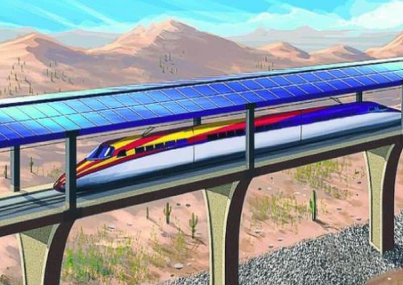 Solar-powered train in Arizona