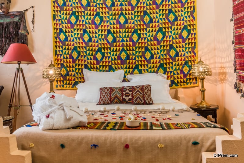 Moroccan themed bedroom