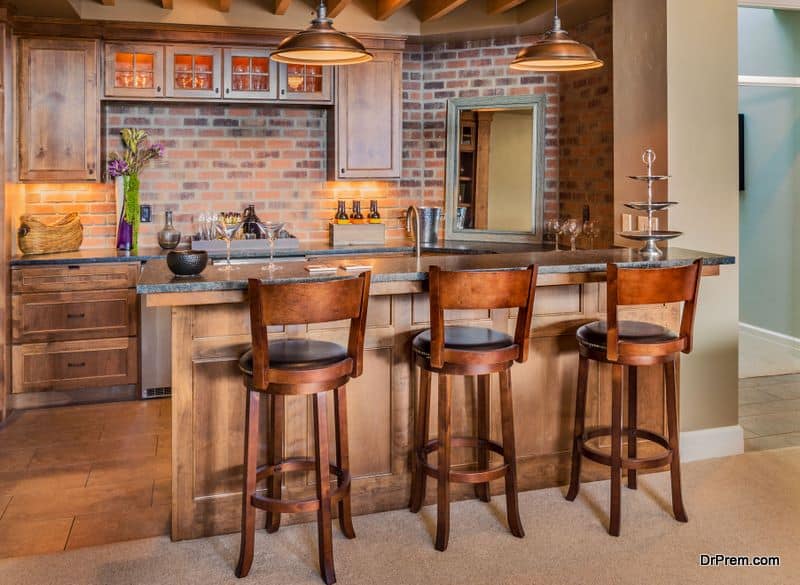 Planning your indoor home bar