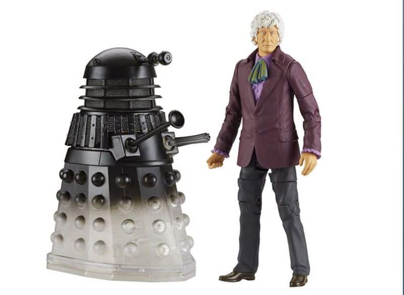 3rd Doctor with Silver Dalek