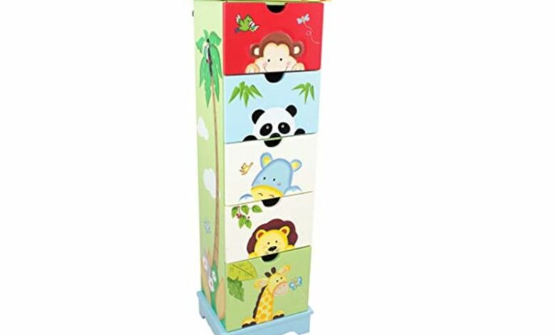 Jungle Theme Baby Nursery, Jungle Themed Dresser