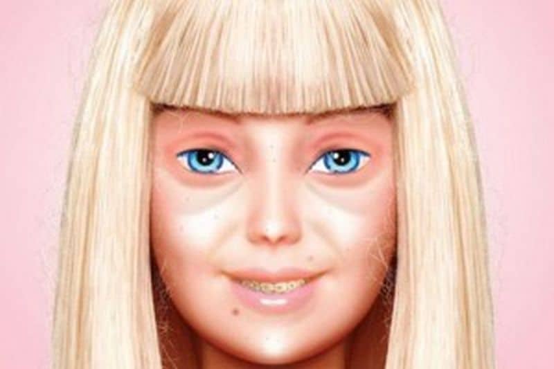 new makeup free Barbie