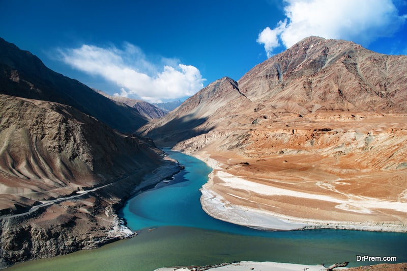 Rivers Sindhu and Zanskar
