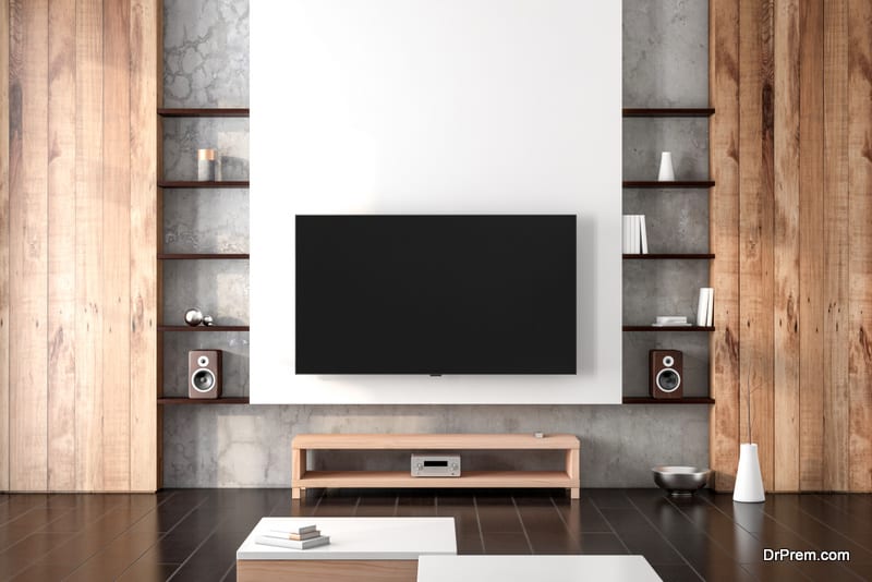 Lovable living room wall unit designs