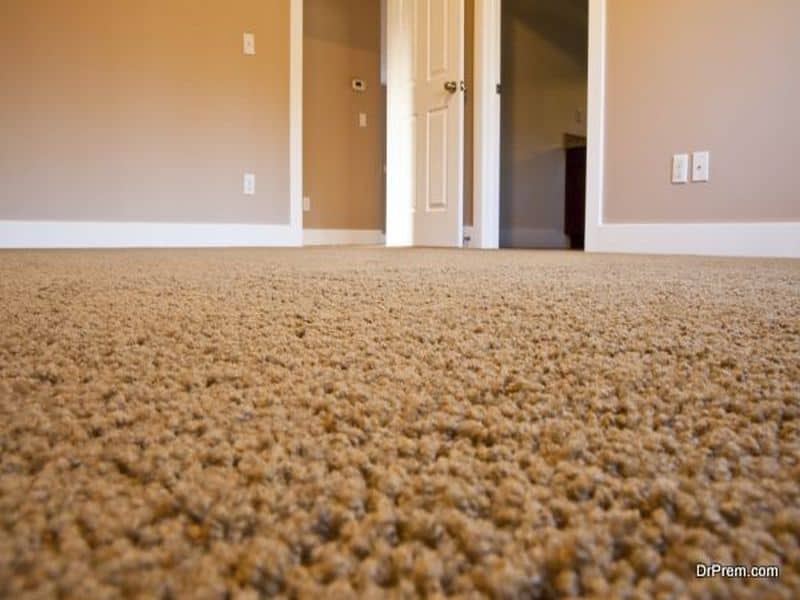 Carpeted floor