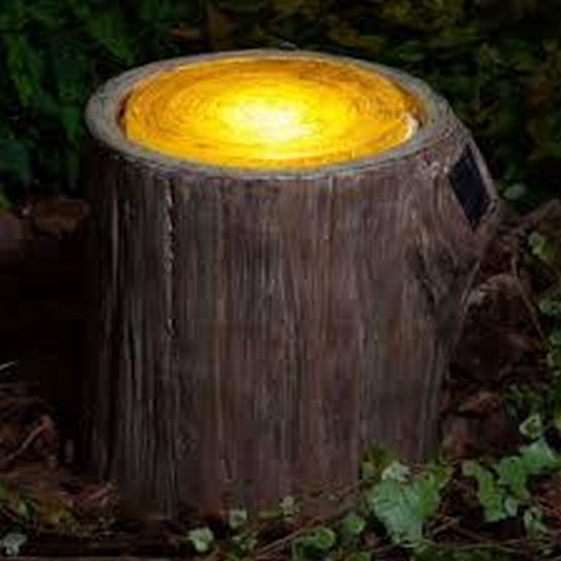 Tree Stump Decorating Ideas Shelly Lighting   Outdoor Lights 