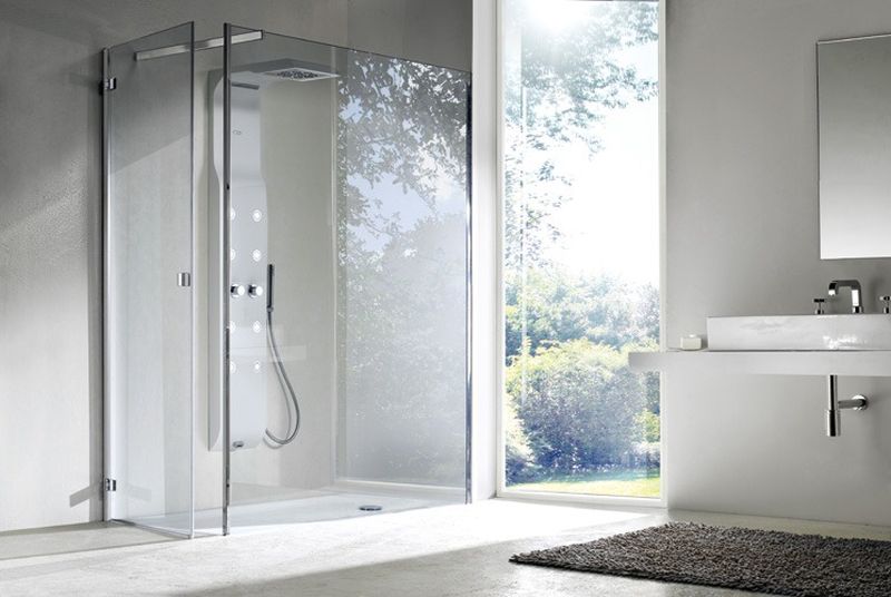 Frameless-shower-cabins