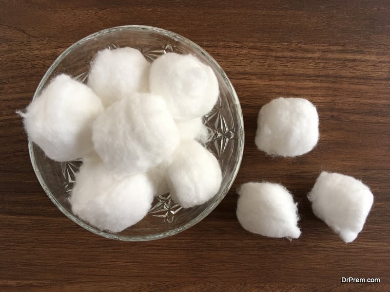 Swap cotton balls with cotton pads