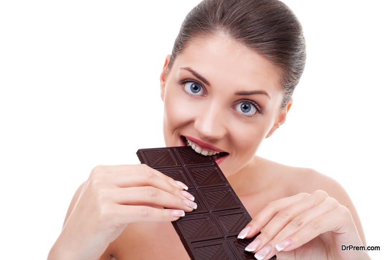 Chocolate, upon consumption, releases a happy hormone 