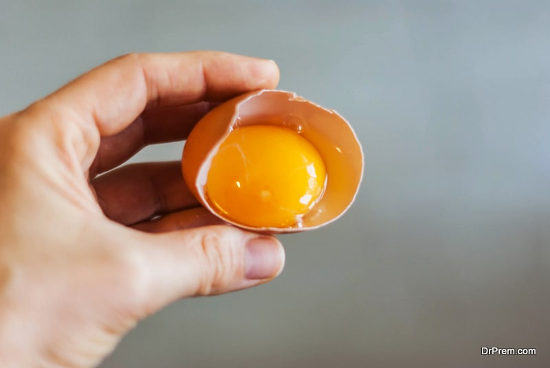 Egg facial mask