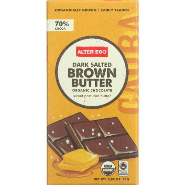 Alter Eco Dark Salted Brown Butter Organic Chocolate