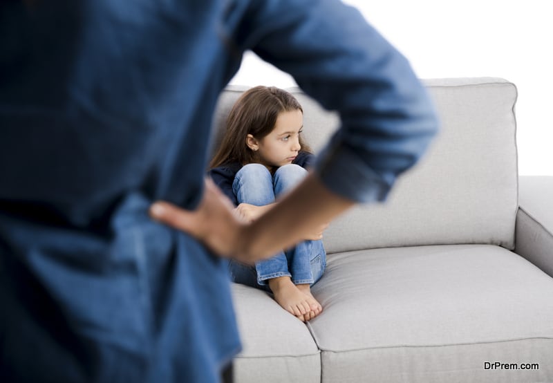 Children have either witnessed a very stressful splitting up of their biological parents