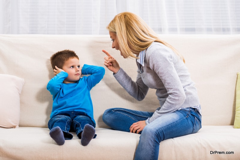 mother Taking out personal frustration on child