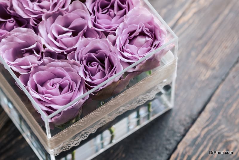 gifting lavender roses to someone