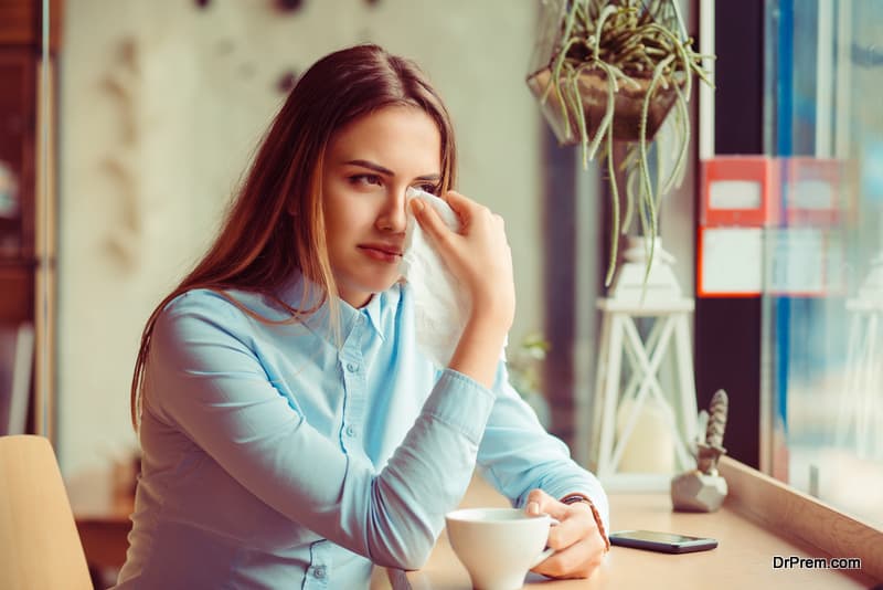 woman in depressed mood