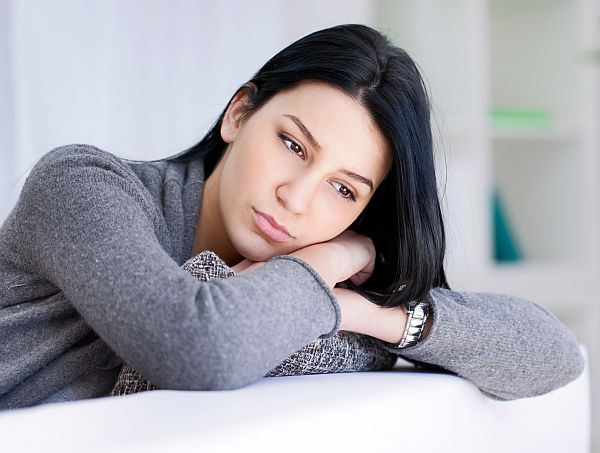 Portrait of a sad woman