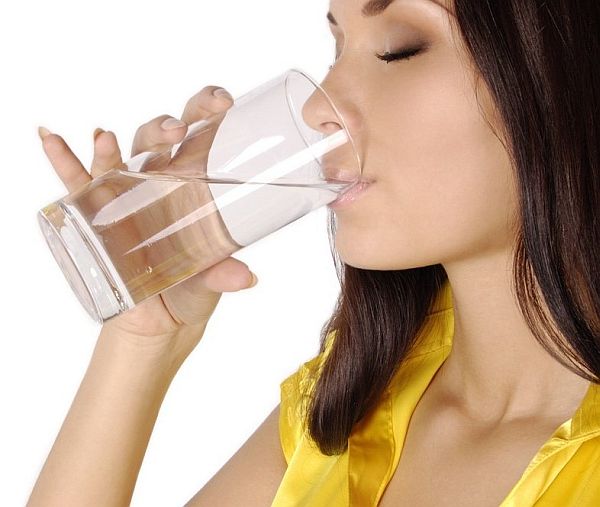 girl drinking water