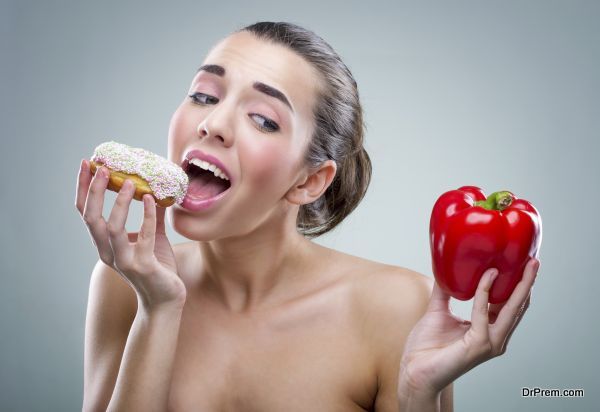 Women's diet. Donut or bell peppers ?