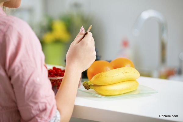 Breakfast in kitchen