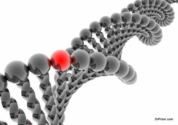 Red gene in DNA