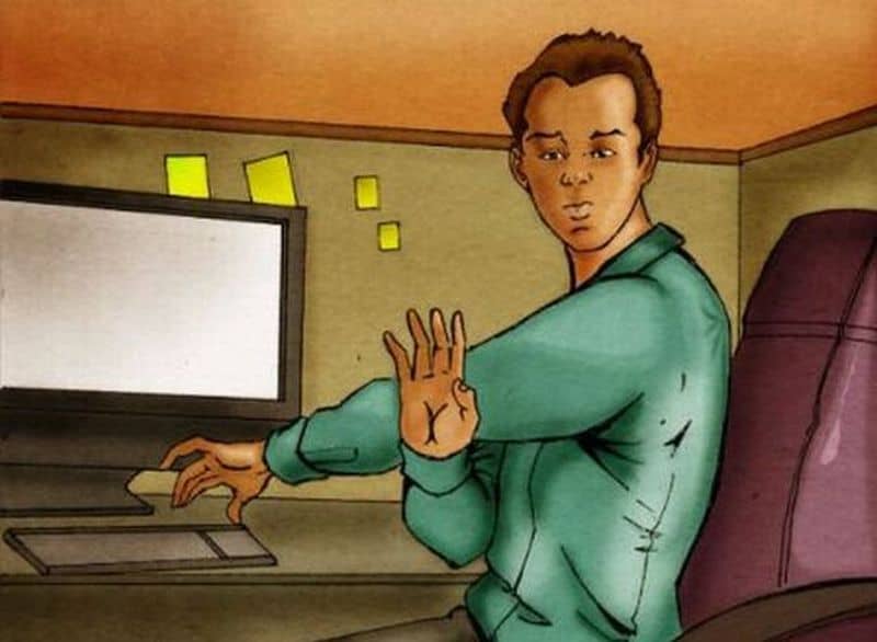 stretching exercises while sitting at your computer