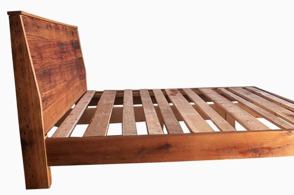 Bed made of Reclaimed Wood