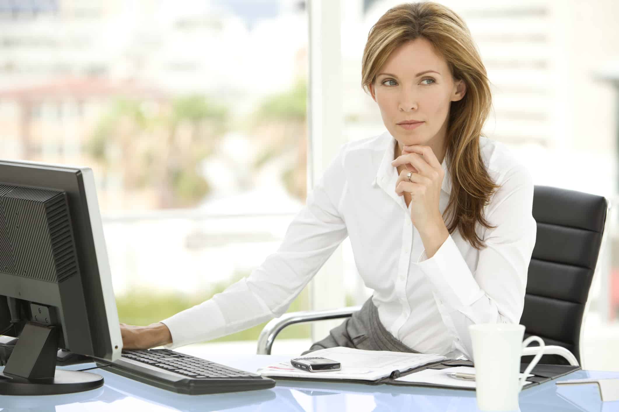 Woman Working in office