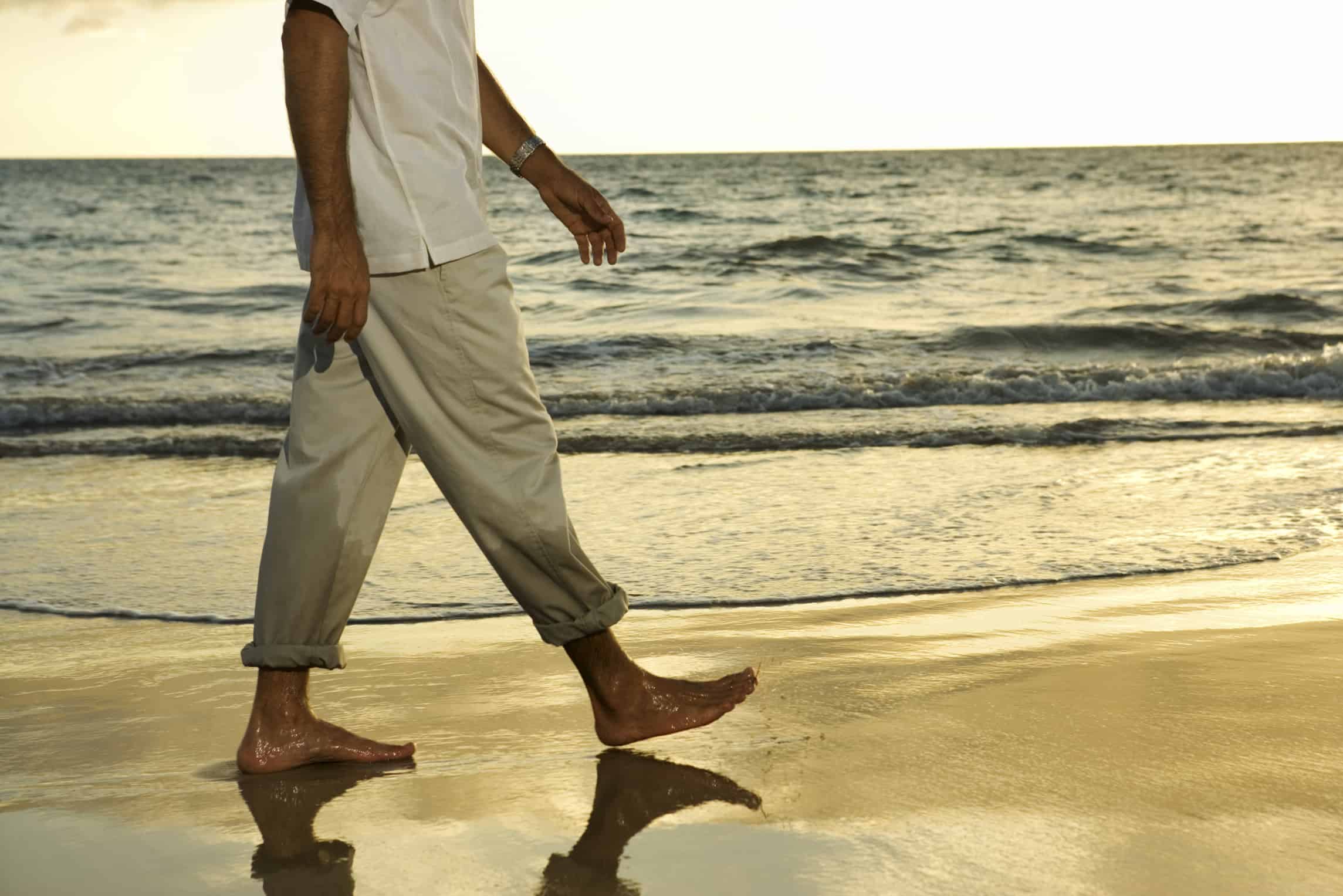 Walking On Beach 