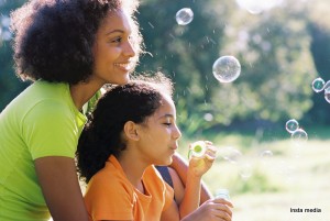 Love of mother and daughter