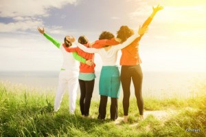 Group of Girl Enjoying 