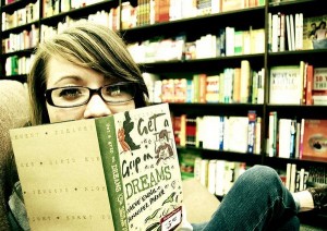 A Girl In A Library 