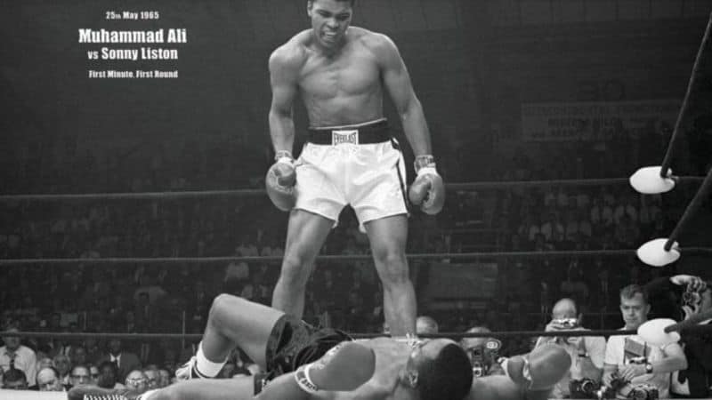 Muhammad Ali Vs. Sonny Liston Poster - Motivational and Inspirational Poster # 1