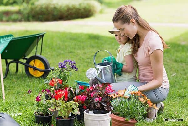 lady gardening