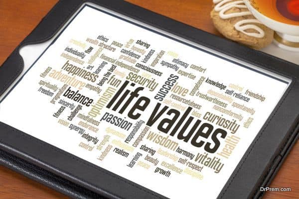 role of values in life