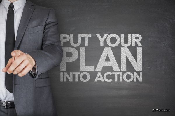 Put your plan into action on blackboard