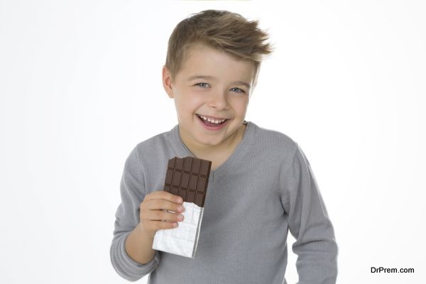 child enjoying his favourite sweet